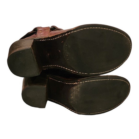 FRYE Carmen Harness Dark Brown leather tall boots. SIZE 7.5B - Picture 14 of 14